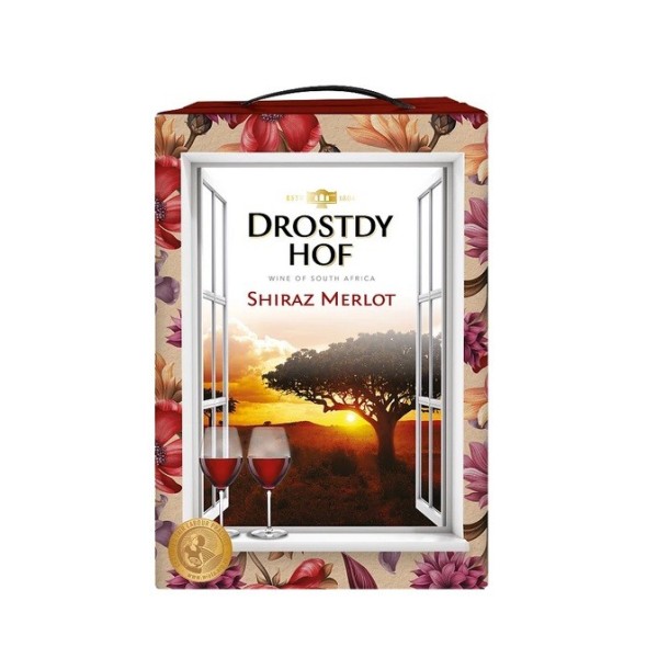 Drostdy Hof Shiraz/Merlot/Cape Red 300cl BiB