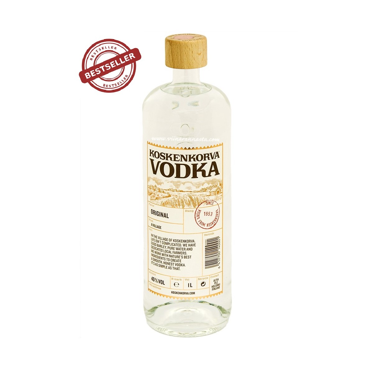 40% 100cl Vodka Koskenkorva