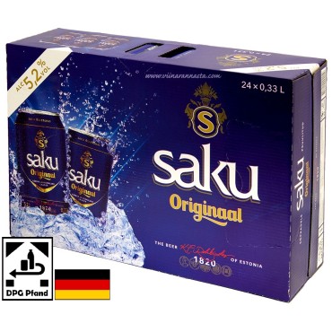 Saku Originaal Export 5,2% 24x33cl - DPG Pfand