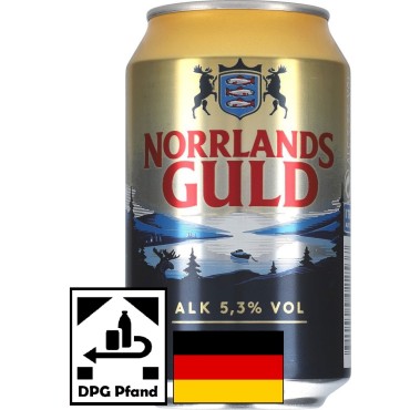 Norrlands Guld Export 5,3% 24x33cl - DPG Pfand