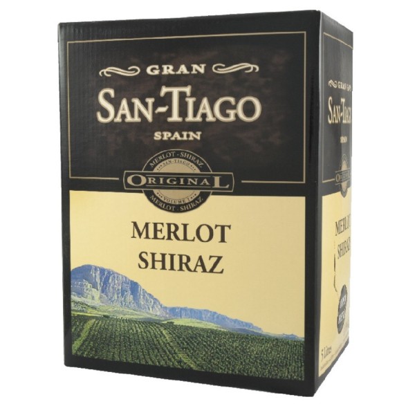 San Tiago Merlot-Shiraz 300cl BiB