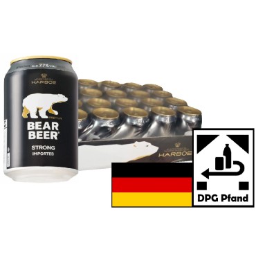 Harboe Bear Beer 7,7% 24x0,33cl DPG Pfand