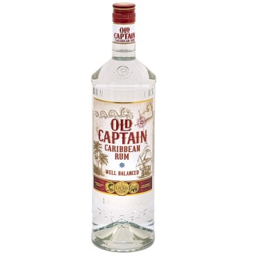 Old Captain Extra Dry White Rum 37.5% 70cl