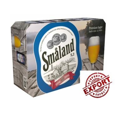 Småland Premium Lager 5,2% 24x33cl DPG Pfand