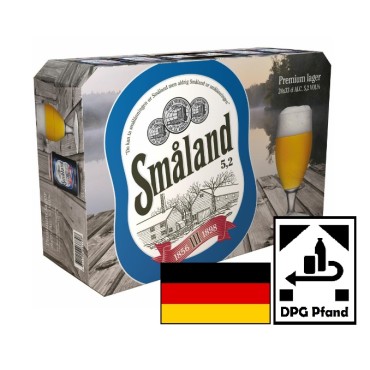 Småland Premium Lager 5,2% 24x33cl DPG Pfand