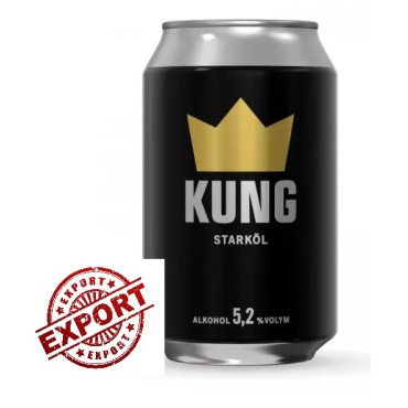 Åbro Kung Starköl 5,2% 24x33cl DPG Pfand MHD\BB Date 08.12.2025