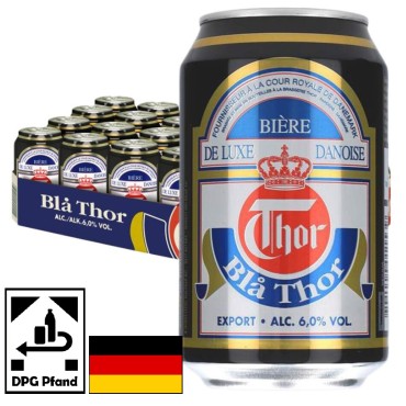 Blå Thor Export 6% 24x33cl DPG Pfand