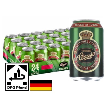 Tuborg Classic 4,6% 24x33cl DPG Pfand