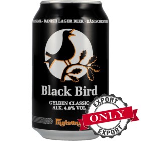 Fuglsang Black Bird Gylden Classic 4,8% 24x33cl MHD\BB Date 07.01.2026