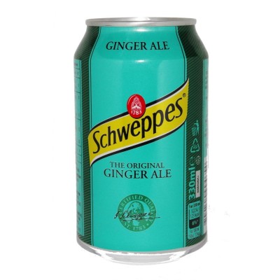 Schweppes Ginger Ale 12x33cl MHD/BB Date 08.05.2026