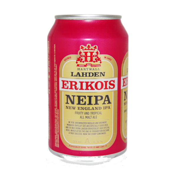 Hartwall Lahden Erikois NEIPA 24x33cl MHD/BB Date 09.06.2026