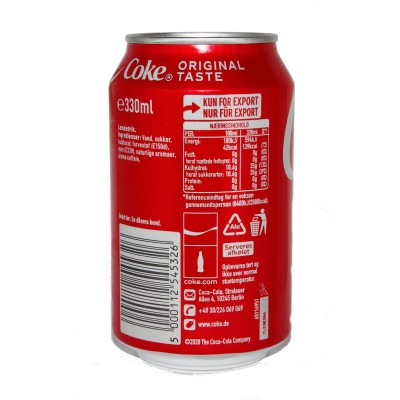Coca Cola Classic 24x33cl MHD/BB Date 31.05.2026