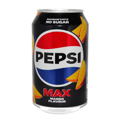 Pepsi MAX Mango 24x33cl MHD/BB Date 09.06.2026