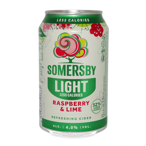 Somersby Rasberry-Lime LITE 18x33cl