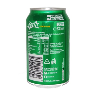 Sprite Lemon-Lime 24x33cl MHD\BB Date 31.08.2026