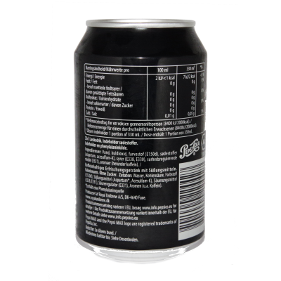 Pepsi Cola MAX 24x33cl MHD\BB Date 10.2026