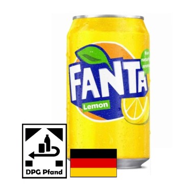 Fanta Lemon 24x0,33cl DPG Pfand MHD/BB Date 30.09.2025