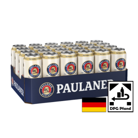 Paulaner Hefe-Weissbier 5,5% 24x50cl DPG Pfand MHD\BB Date 27.11.2025
